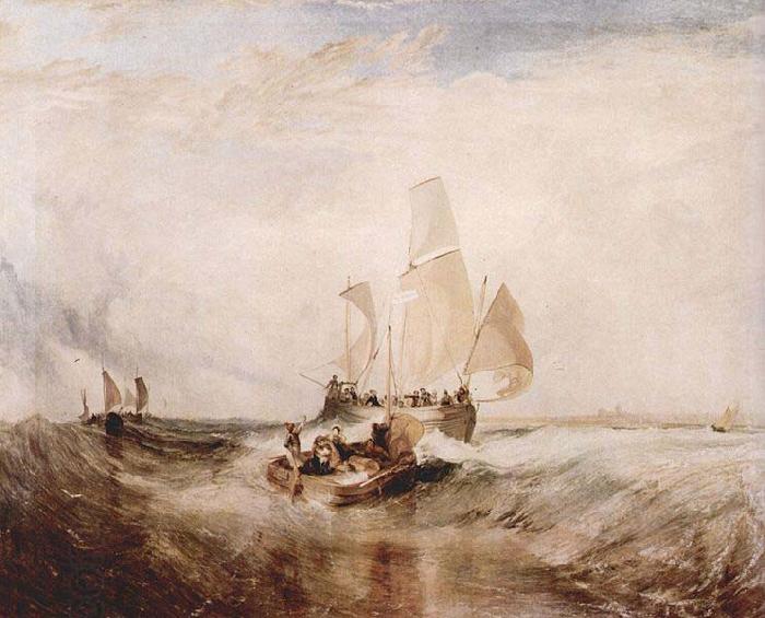 Joseph Mallord William Turner Jetzt fur den Maler, Passagiere gehen an Bord China oil painting art